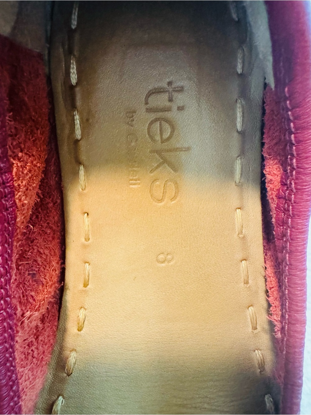 Tieks Red Leather Ballet Flats by Gavrieli - Picture 2 of 7